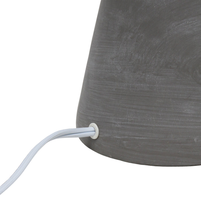 Lampe de table Pinnacle de Simple Designs en béton - blanche