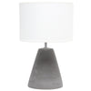 Lampe de table Pinnacle de Simple Designs en béton - blanche