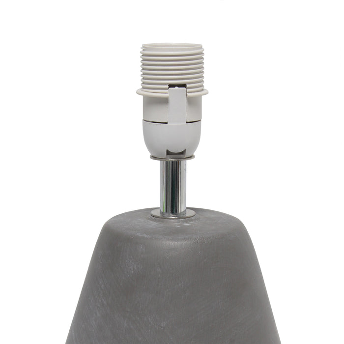 Lampe de table Pinnacle de Simple Designs en béton - blanche