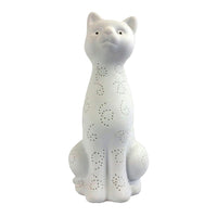 Lampe de table de Simple Designs en porcelaine en forme de chat