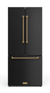 Réfrigérateur collection Gordon Ramsay de Thor Kitchen de 30 po et de 17,5 pi3 de profondeur comptoir à portes françaises - RF3017FFD00-BRZ