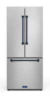 Réfrigérateur collection Gordon Ramsay de Thor Kitchen de 30 po et de 17,5 pi3 de profondeur comptoir à portes françaises - RF3017FFD99-BLU