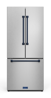 Réfrigérateur collection Gordon Ramsay de Thor Kitchen de 30 po et de 17,5 pi3 de profondeur comptoir à portes françaises - RF3017FFD99-BLU