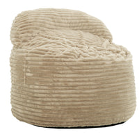 Fauteuil poire Teddy de Sealy en velours côtelé avec à haute densité - beige