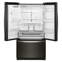  Réfrigérateur Whirlpool de 27 pi³ et de 36 po à portes françaises - acier inoxydable noir - WRF757SD…