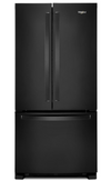 Réfrigérateur Whirlpool de 22 pi³ et de 33 po à congélateur inférieur - noir - WRFF5333PB