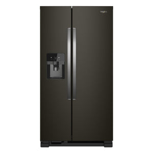Réfrigérateur Whirlpool de 21 pi³ et de 33 po à compartiments juxtaposés - acier inoxydable noir - WRS321SDHV