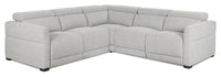  Sofa sectionnel à inclinaison électrique Aspen 3 pièces - gris