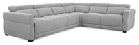  Sofa sectionnel à inclinaison électrique avec à inclinaison électrique fauteuil sans accoudoirs Aspen 4 pièces - gris