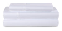 Ensemble de draps Hyper-CottonMC BedgearMC pour lit simple très long - blanc optique