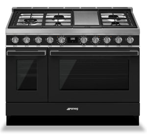 Cuisinière hybride à double four Smeg Portofino de 6 pi3 - CPF48UGMAN