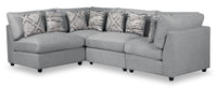  Sofa sectionnel Evolve 4 pièces - gris