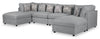 Sofa sectionnel Evolve 6 pièces - gris