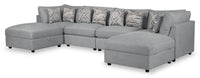  Sofa sectionnel Evolve 6 pièces - gris