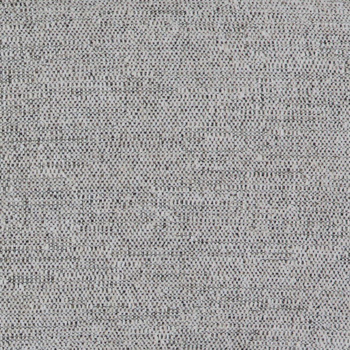 Fauteuil modulaire sans accoudoirs Fusion de 33,46 po en tissu de chenille gris argenté avec coussin amovible en duvet et plumes