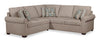 Sofa sectionnel de droite Haven 2 pièces en chenille - Taupe