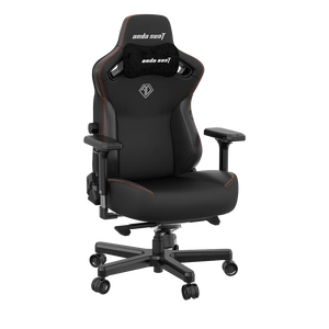 Fauteuil de jeu très large ergonomique Kaiser 3 de Anda Seat en cuir véritable - noir