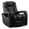 Fauteuil pivotant, coulissant et inclinable Kenzo de 35 po en similicuir - noir