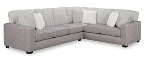 Sofa sectionnel de droite Koda 2 pièces en chenille - paloma luxueux