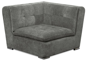 Fauteuil en coin modulaire Plaza - gris