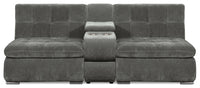  Sofa sectionnel modulaire Plaza 3 pièces - gris