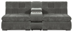 Sofa sectionnel modulaire Plaza 3 pièces - gris