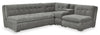 Sofa sectionnel modulaire Plaza 4 pièces - gris