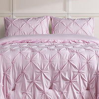  Ensemble d'édredon Penelope 2 pièces rose pour lit simple