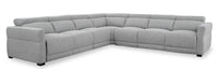  Sofa sectionnel à inclinaison électrique Aspen 5 pièces - gris