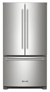 Réfrigérateur KitchenAid de 36 po et de 20 pi3 de profondeur comptoir à portes françaises - acier inoxydable - KRFC136RPS