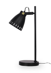  Lampe de travail et de bureau moderne Arthur de 18 po en métal - noire