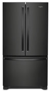 Réfrigérateur Whirlpool de 20 pi3 et de 36 po de profondeur comptoir à portes françaises - noir - WRFC2036RB