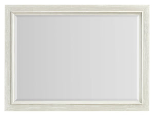 Miroir de commode de chambre à coucher Casa en bois à fixer au meuble ou à suspendre au mur - blanc