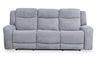 Sofa à inclinaison électrique Atlantis de 90 po en tissu gris tourterelle avec port USB 