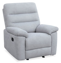  Fauteuil inclinable Jasper de 37 po en tissu de chenille - gris