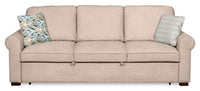  Sofa-lit Haven de Scott Living de 96 po en tissu de chenille avec pattes en bois - taupe