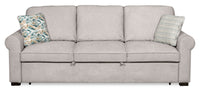  Sofa-lit Haven de Scott Living de 96 po en tissu de chenille avec pattes en bois - grise