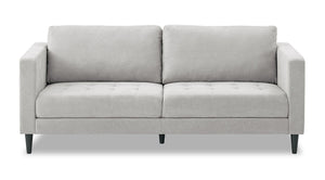 Sofa Metro de 78 po en tissu avec coussins de siège capitonnés et coussins de dossier réversibles - neutre