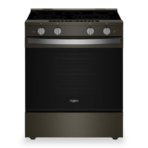 Cuisinière électrique Whirlpool de 5,3 pi3 avec friture à air et revêtement WipeCleanMC - acier inoxydable noir - YWSES7530RV