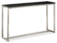 Table de salon moderne Webber de 48 po en marbre - noire