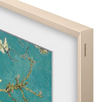  Cadre décoratif personnalisable pour téléviseur « The Frame » de 43 po de Samsung - sable doré biseauté
