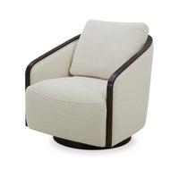  Fauteuil d’appoint pivotant Dolce - taupe 