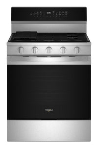  Cuisinière intelligente à gaz Whirlpool de 5 pi³ avec friture à air et autonettoyage - acier inoxydable - WFGS7530RZ 