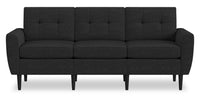  Sofa modulaire BLOK de Scott Living de 88,97 po en tissu gris anthracite avec accoudoirs évasés et coussins réversibles