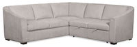  Sofa-lit sectionnel de droite Envy 2 pièces en tissu de chenille - gris brouillard