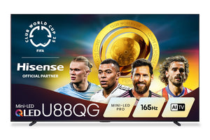 Téléviseur QLED Hisense U88QG de 100 po avec Mini DEL, IA et Google TVMC (100U88QG)