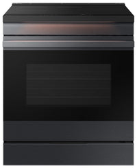  Cuisinière intelligente à induction encastrée Samsung de 6,3 pi³ avec Air Sous Vide - noir mat - NSI…