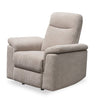 Fauteuil berçant inclinable Sutton 38.5 po en tissu de chenille crème 