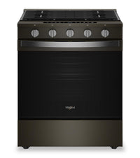  Cuisinière à gaz Whirlpool de 5 pi3 avec friture à air et revêtement WipeCleanMC - acier inoxydable noir - WSGS7530RV 