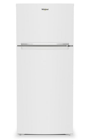 Réfrigérateur Whirlpool de 16,3 pi³ et de 28 po à congélateur supérieur - blanc - WRTX5328PW